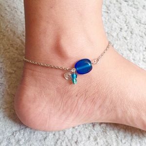 Ankles Glass Beads.